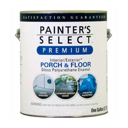 General Paint Painter's Select Porch & Floor Coating, Polyurethane Oil, Gloss Finish, Light Gray, Gallon - 208835 208835